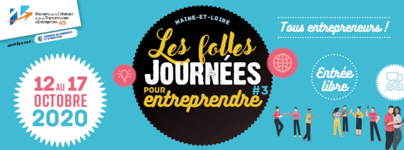 Les folles journées pour entreprendre 2020 en Maine et Loire
