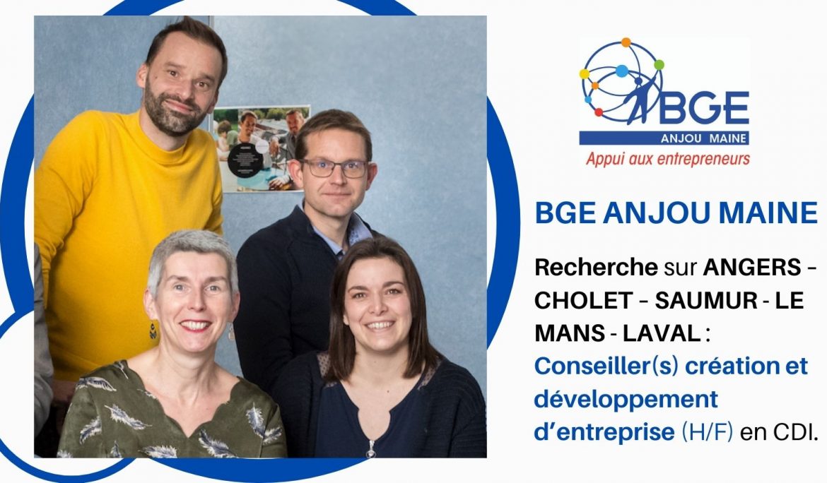 OFFRE D’EMPLOI : Conseiller(s) création et développement d’entreprise (H/F)