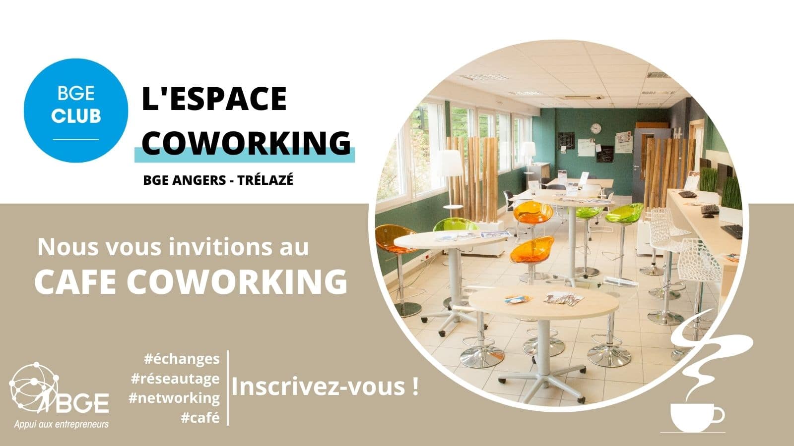 café coworking réseau networking entrepreneurs Angers Trélazé Maine et Loire