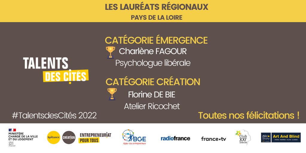 Lauréats Régionaux de Talents des Cités 2022